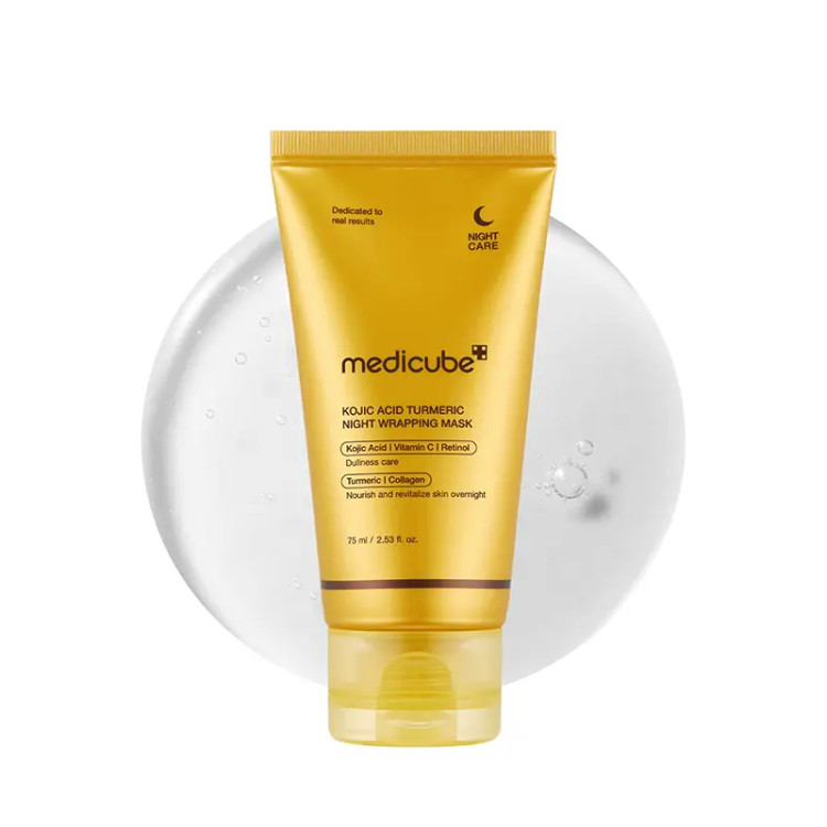 ماسک شب مدی کیوب زردچوبه و کوجیک اسید اصل کره