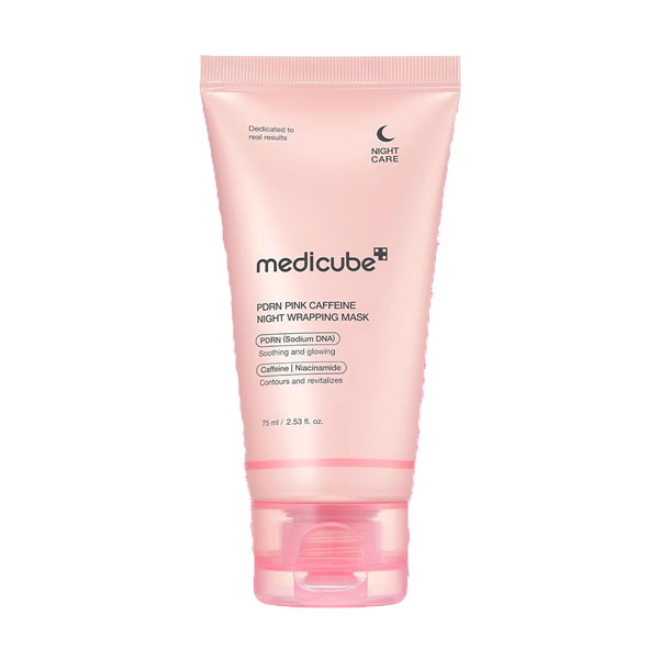 ماسک شب مدی کیوب کافیین صورتی پی دی آر ان درخشان کننده اصل کره