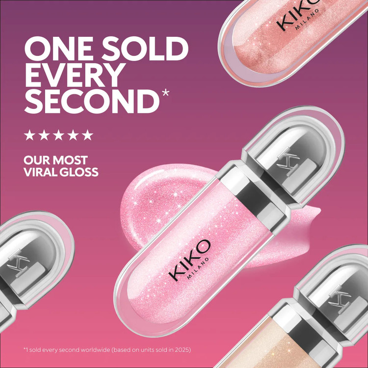 لیپ گلاس کیکو KIKO Milano | 3D Hydra Lipgloss اصل با تنوع رنگ