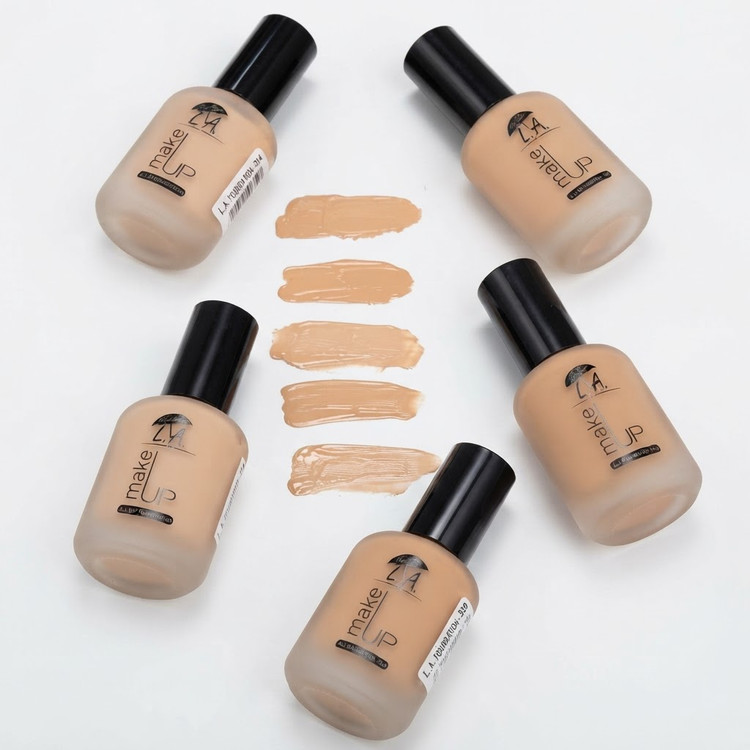 کرم پودر ال ای میکاپ L.A. Makeup مدل All Day Foundation | پوشش یکدست و رنگبندی متنوع
